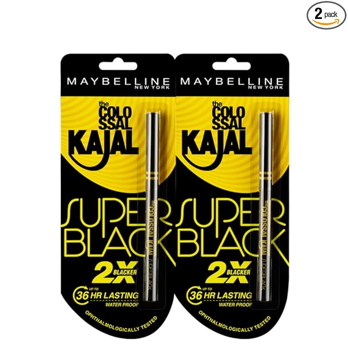Super Black Kajal Pack of 2
